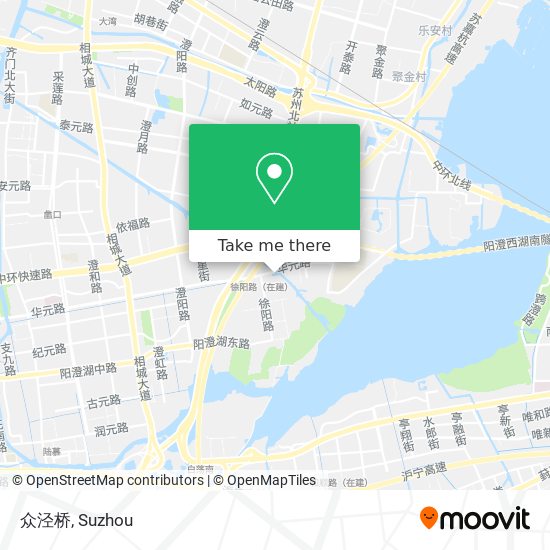 众泾桥 map
