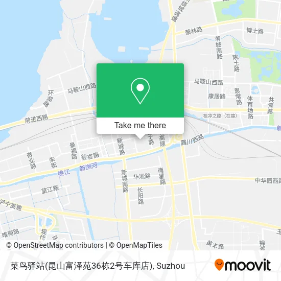 菜鸟驿站(昆山富泽苑36栋2号车库店) map