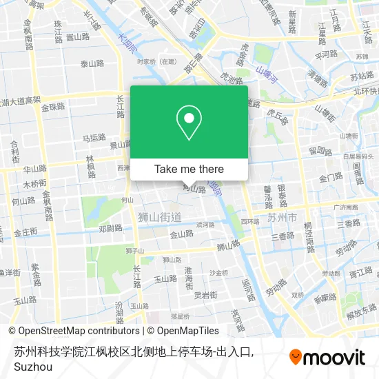 苏州科技学院江枫校区北侧地上停车场-出入口 map
