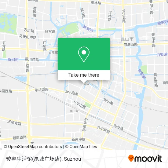 骏睿生活馆(昆城广场店) map