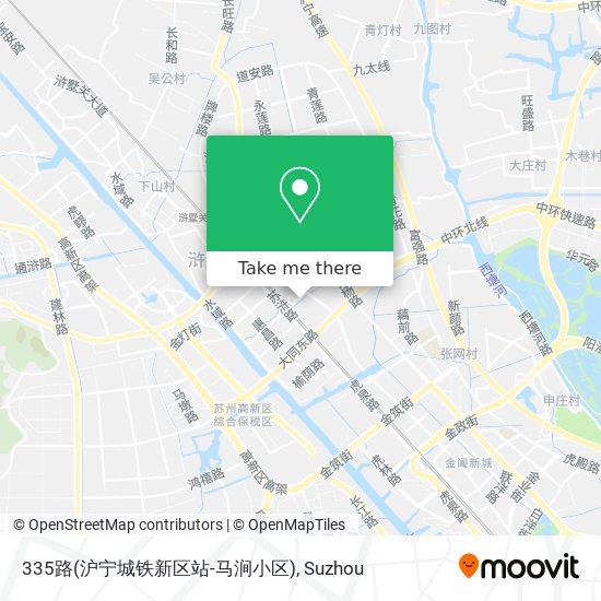 335路(沪宁城铁新区站-马涧小区) map