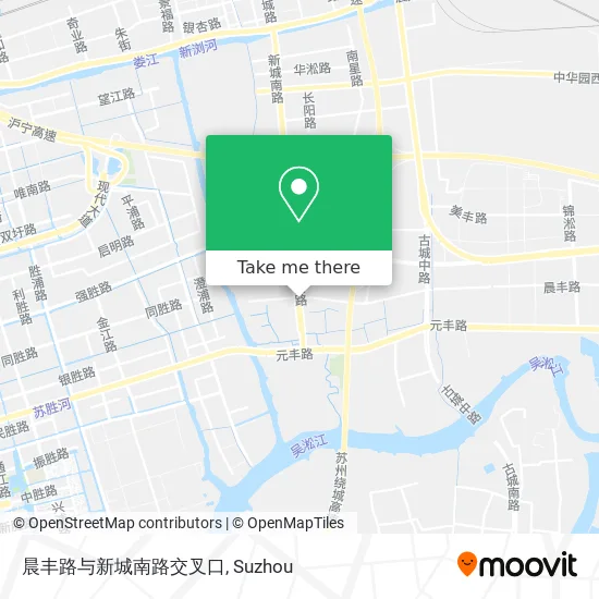 晨丰路与新城南路交叉口 map