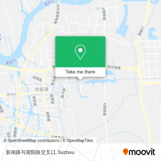 新南路与震阳路交叉口 map