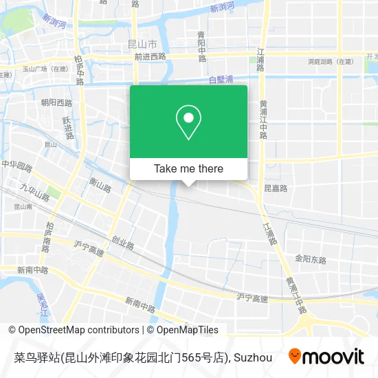 菜鸟驿站(昆山外滩印象花园北门565号店) map