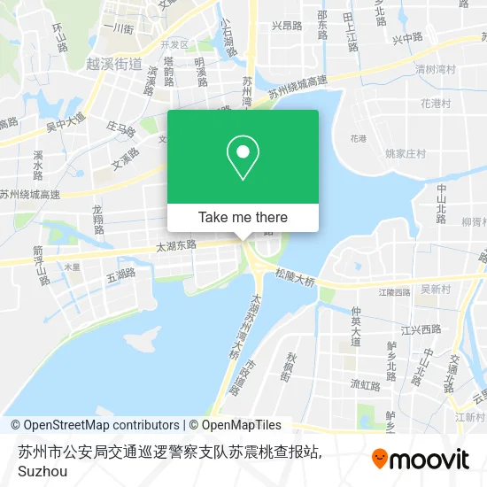 苏州市公安局交通巡逻警察支队苏震桃查报站 map