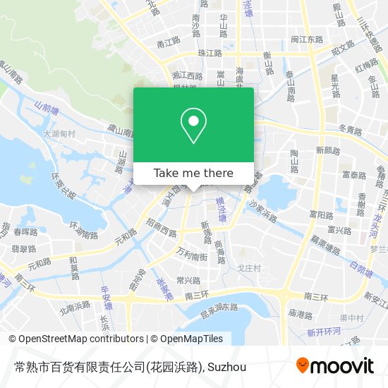 常熟市百货有限责任公司(花园浜路) map