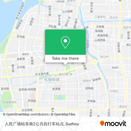 人民广场站东南2公共自行车站点 map