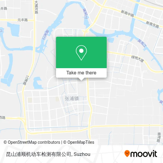 昆山浦顺机动车检测有限公司 map