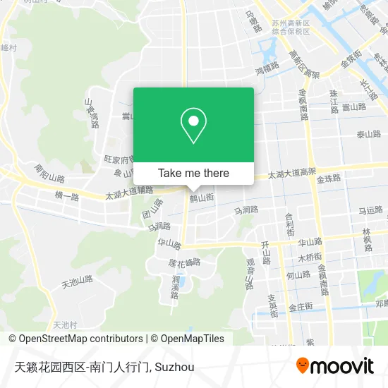 天籁花园西区-南门人行门 map