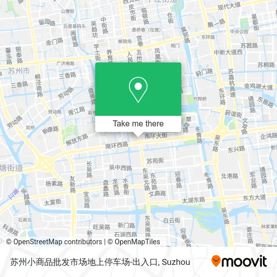 苏州小商品批发市场地上停车场-出入口 map