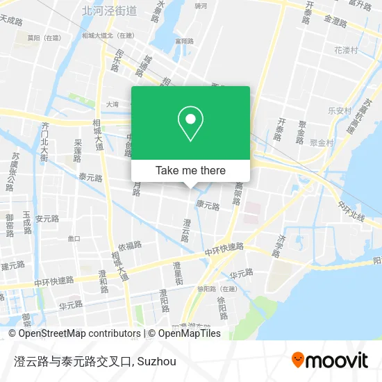 澄云路与泰元路交叉口 map
