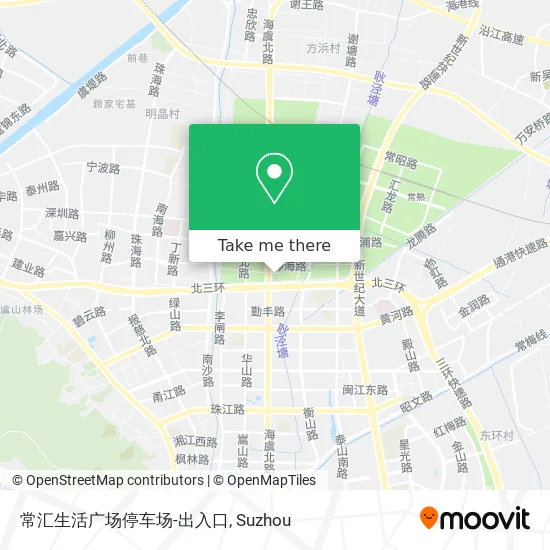 常汇生活广场停车场-出入口 map