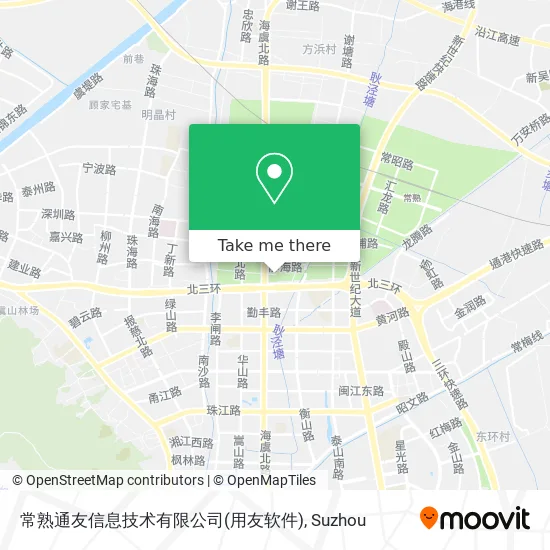 常熟通友信息技术有限公司(用友软件) map