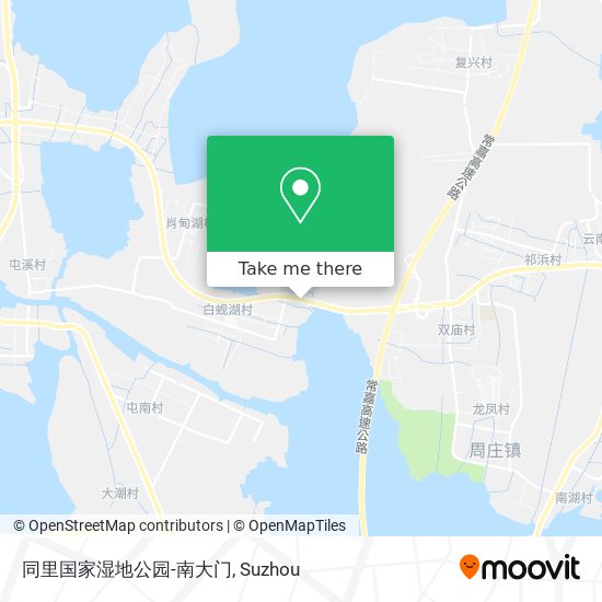 同里国家湿地公园-南大门 map