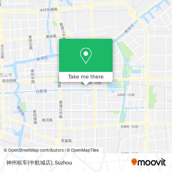 神州租车(中航城店) map