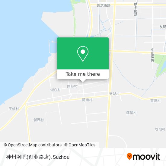 神州网吧(创业路店) map
