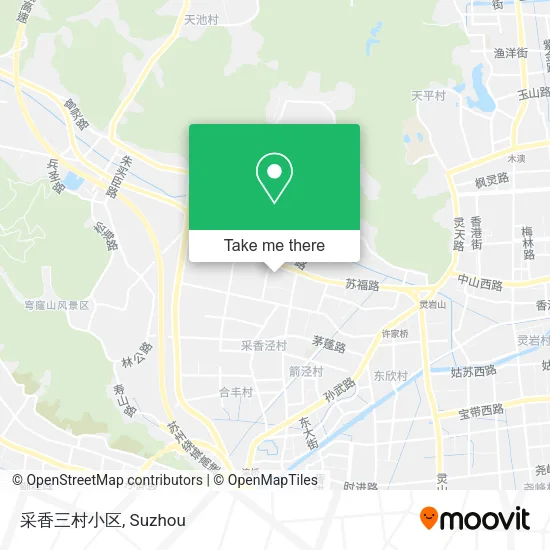 采香三村小区 map