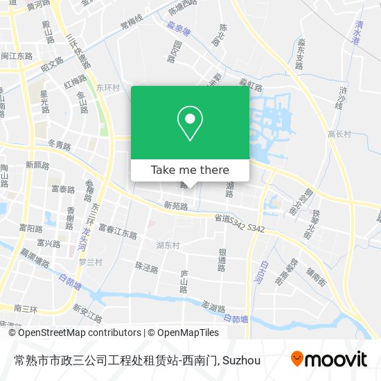 常熟市市政三公司工程处租赁站-西南门 map