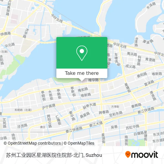 苏州工业园区星湖医院住院部-北门 map