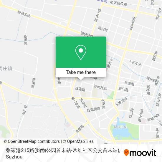 张家港215路(购物公园首末站-常红社区公交首末站) map