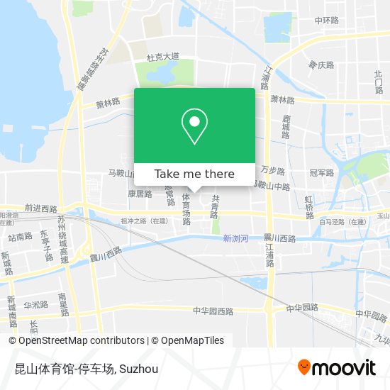 昆山体育馆-停车场 map