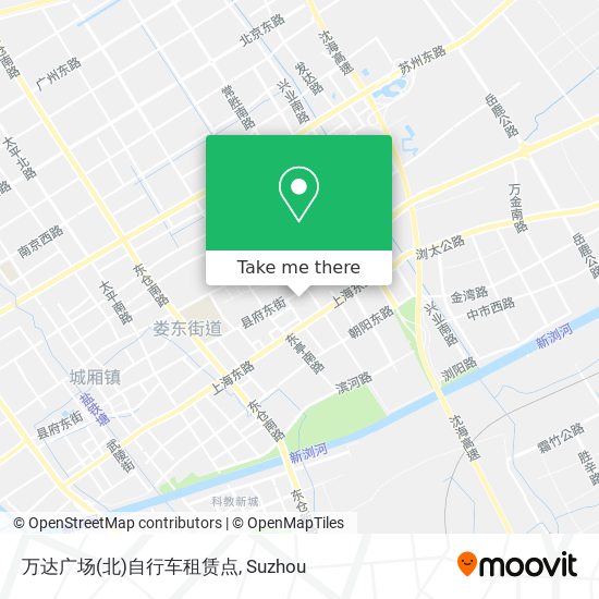 万达广场(北)自行车租赁点 map