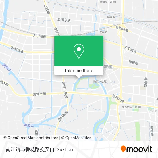 南江路与香花路交叉口 map