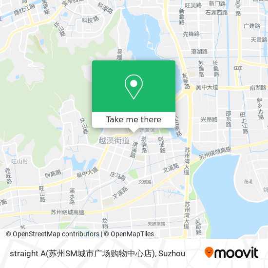 straight A(苏州SM城市广场购物中心店) map
