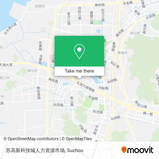 苏高新科技城人力资源市场 map