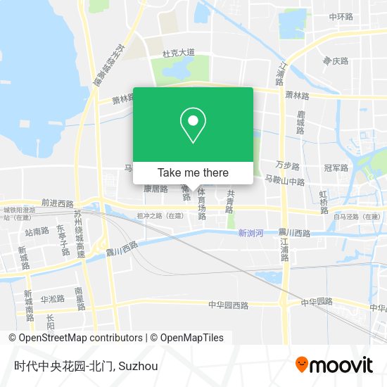 时代中央花园-北门 map