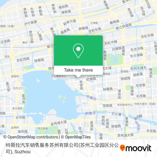 特斯拉汽车销售服务苏州有限公司(苏州工业园区分公司) map