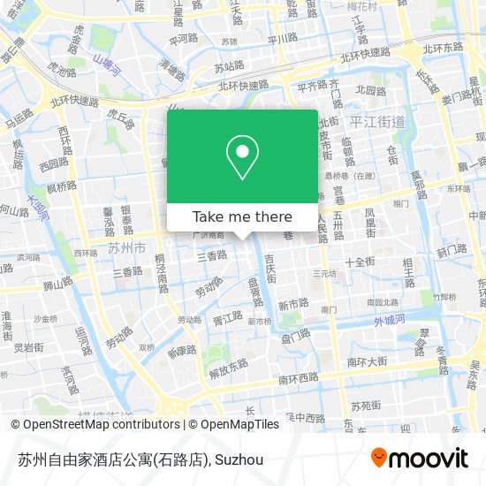 苏州自由家酒店公寓(石路店) map