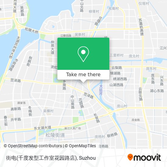街电(千度发型工作室花园路店) map