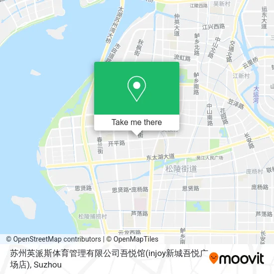 苏州英派斯体育管理有限公司吾悦馆(injoy新城吾悦广场店) map