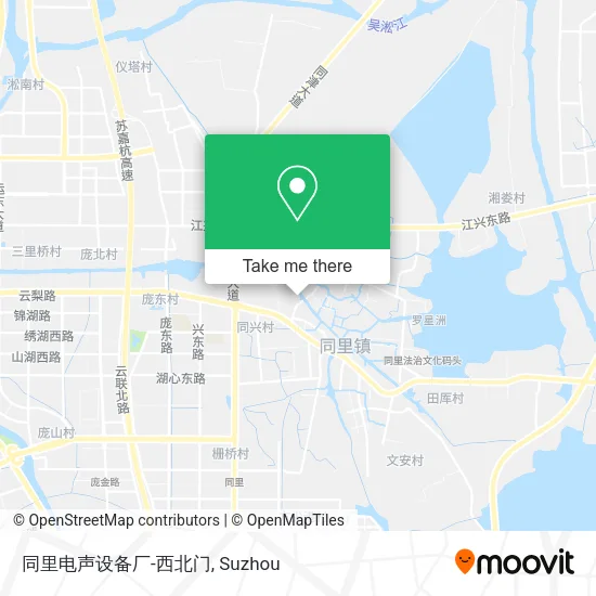 同里电声设备厂-西北门 map