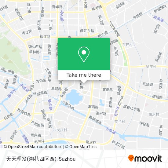 天天理发(湖苑四区西) map