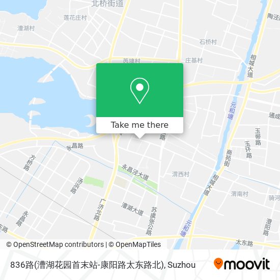 836路(漕湖花园首末站-康阳路太东路北) map