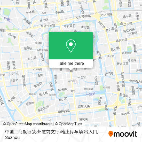 中国工商银行(苏州道前支行)地上停车场-出入口 map