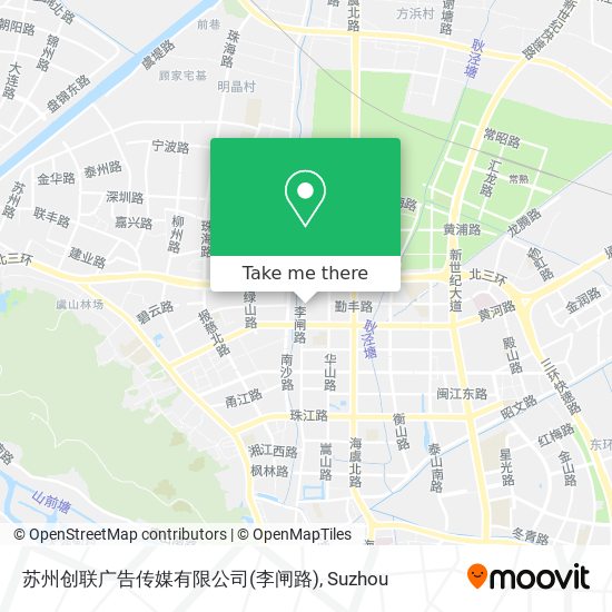 苏州创联广告传媒有限公司(李闸路) map
