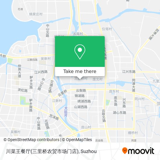 川菜王餐厅(三里桥农贸市场门店) map