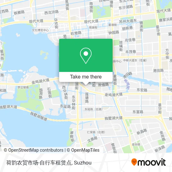 荷韵农贸市场-自行车租赁点 map