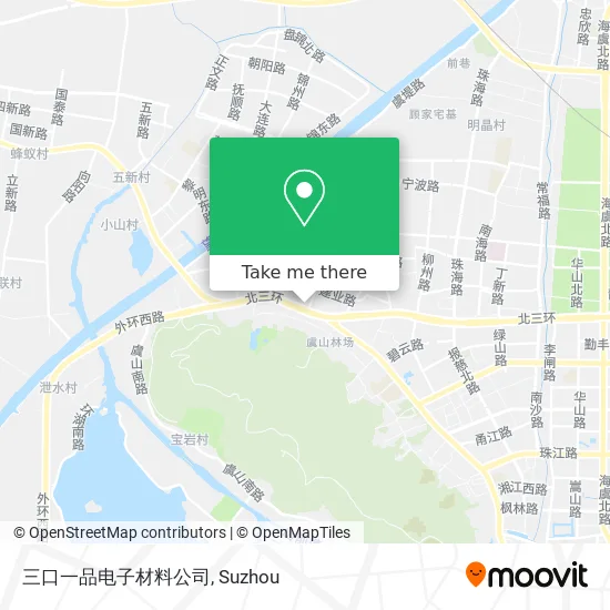 三口一品电子材料公司 map