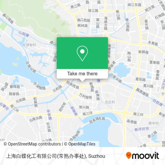 上海白蝶化工有限公司(常熟办事处) map