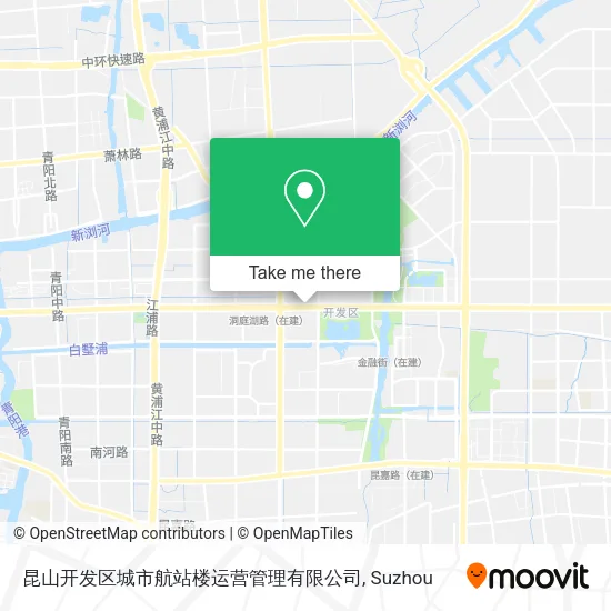 昆山开发区城市航站楼运营管理有限公司 map