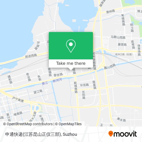申通快递(江苏昆山正仪三部) map