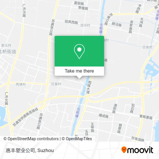惠丰塑业公司 map