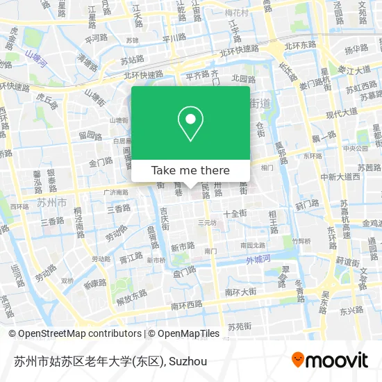 苏州市姑苏区老年大学(东区) map