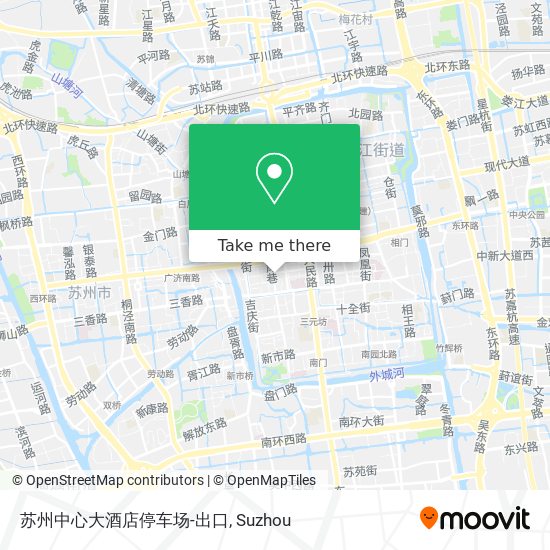 苏州中心大酒店停车场-出口 map