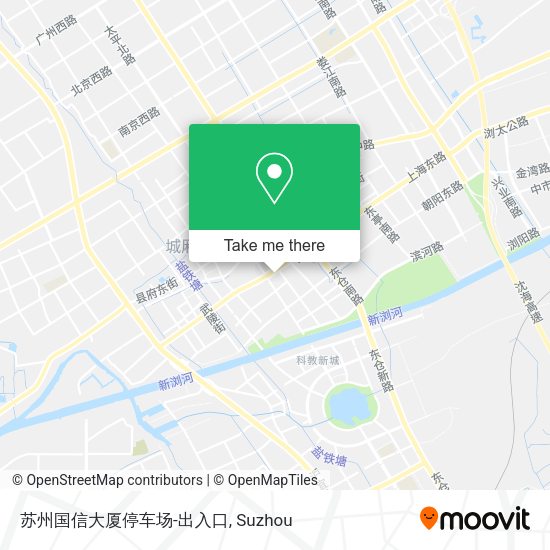 苏州国信大厦停车场-出入口 map