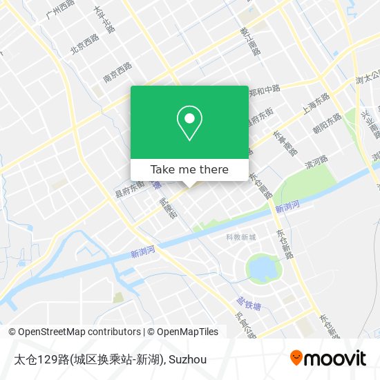 太仓129路(城区换乘站-新湖) map
